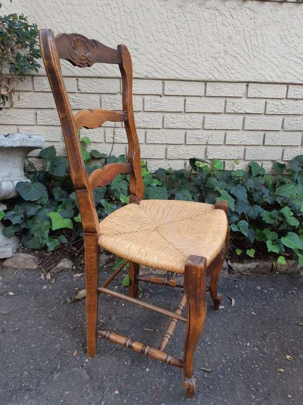 Set Of 6 French Oak Chairs