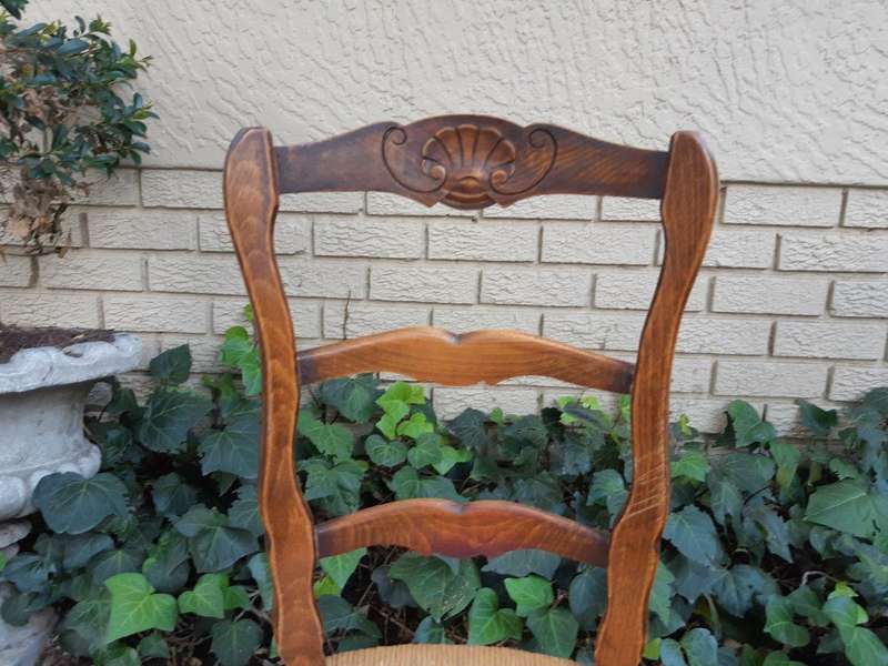 Set Of 6 French Oak Chairs
