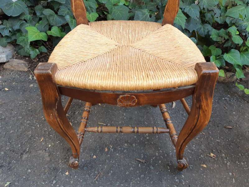 Set Of 6 French Oak Chairs