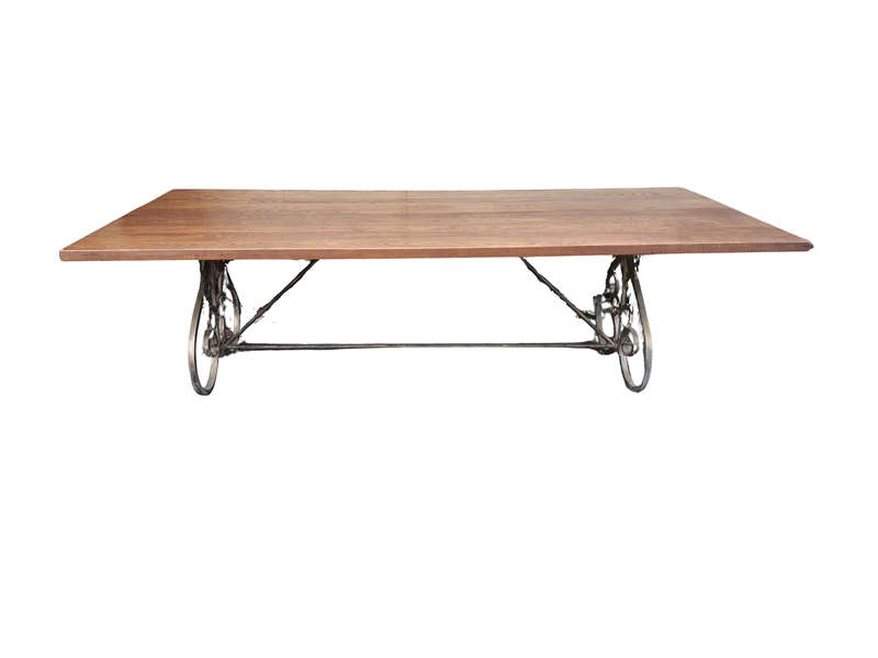 Custom-Made Refectory / Dining / Entrance Table With Wooden Top (10 Seater)