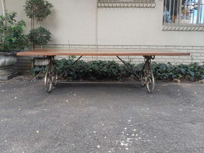 Custom-Made Refectory / Dining / Entrance Table With Wooden Top (10 Seater)