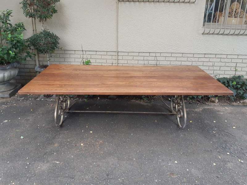 Custom-Made Refectory / Dining / Entrance Table With Wooden Top (10 Seater)