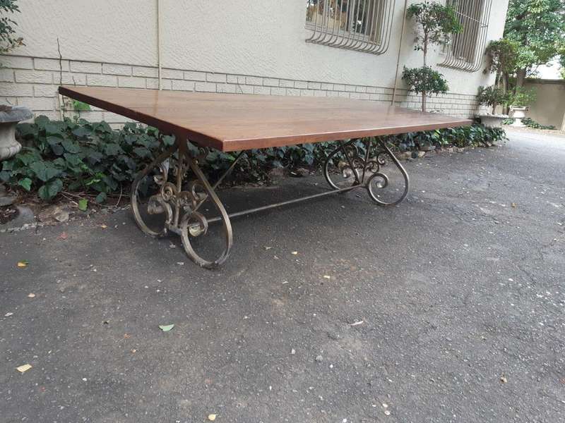 Custom-Made Refectory / Dining / Entrance Table With Wooden Top (10 Seater)