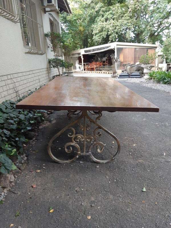 Custom-Made Refectory / Dining / Entrance Table With Wooden Top (10 Seater)
