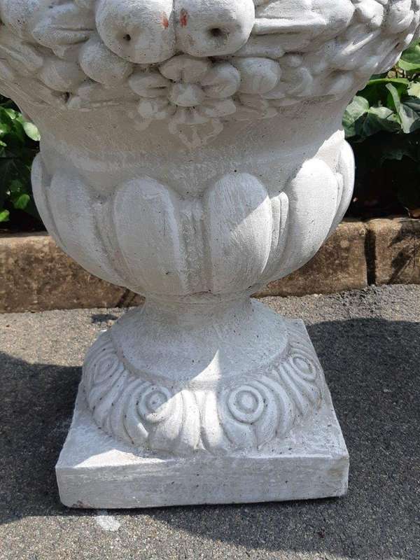 A Large Pair of Concrete Urns
