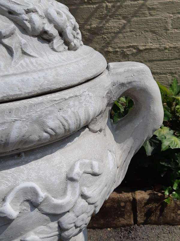 A Large Pair of Concrete Urns