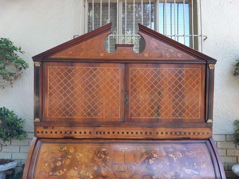 A 19th Century Dutch Marquetry Bureau / Secretaire
