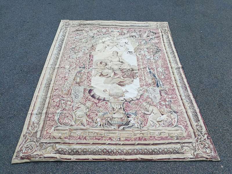 A 19th Century Le Portique de Junon Certified Belgian Tapestry