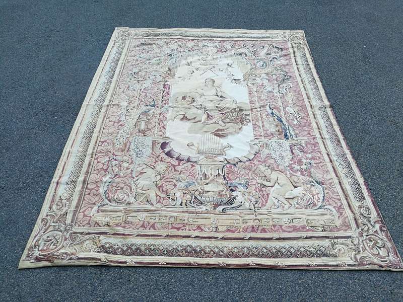 A 19th Century Le Portique de Junon Certified Belgian Tapestry