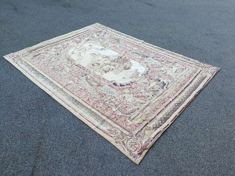 A 19th Century Le Portique de Junon Certified Belgian Tapestry