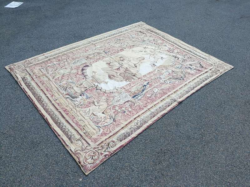 A 19th Century Le Portique de Junon Certified Belgian Tapestry