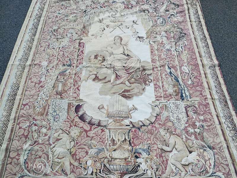 A 19th Century Le Portique de Junon Certified Belgian Tapestry