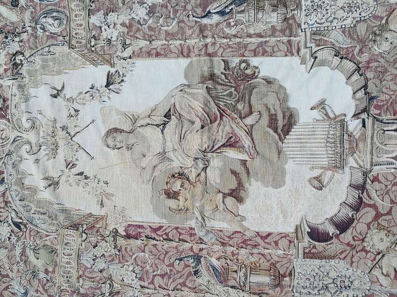 A 19th Century Le Portique de Junon Certified Belgian Tapestry