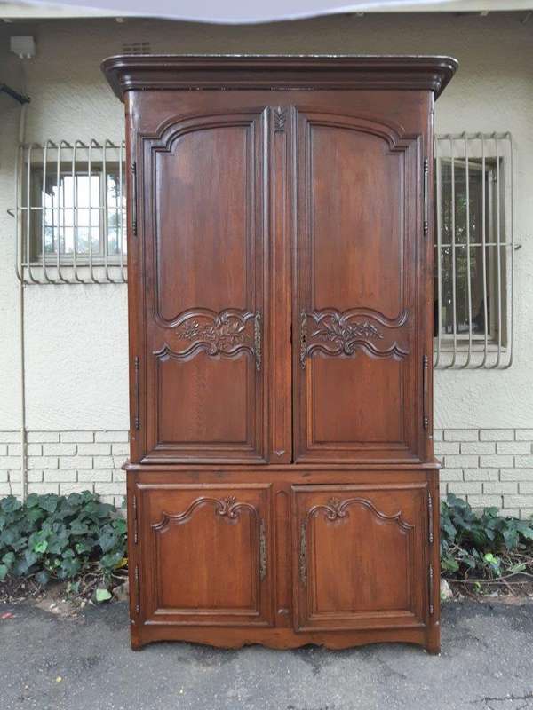 18th Century Extremely Tall Carved French Oak Armoire (Almost 3 meters High)