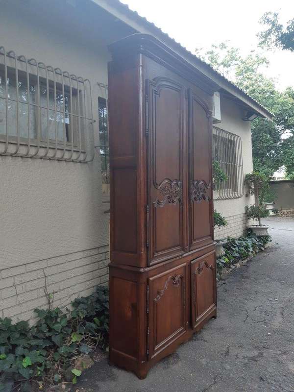 18th Century Extremely Tall Carved French Oak Armoire (Almost 3 meters High)