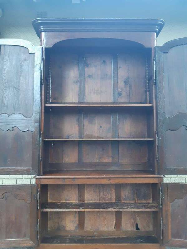 18th Century Extremely Tall Carved French Oak Armoire (Almost 3 meters High)