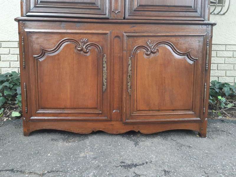 18th Century Extremely Tall Carved French Oak Armoire (Almost 3 meters High)