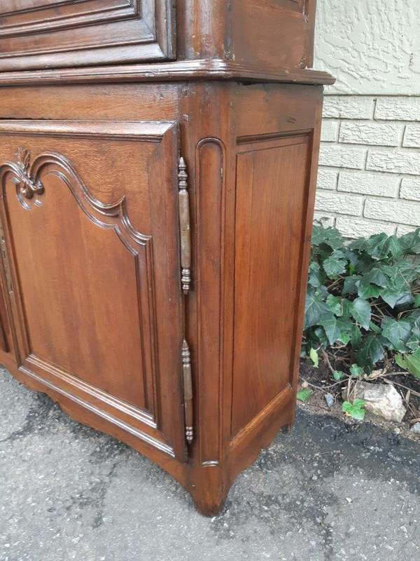 18th Century Extremely Tall Carved French Oak Armoire (Almost 3 meters High)