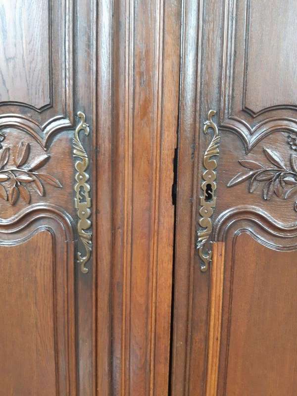 18th Century Extremely Tall Carved French Oak Armoire (Almost 3 meters High)