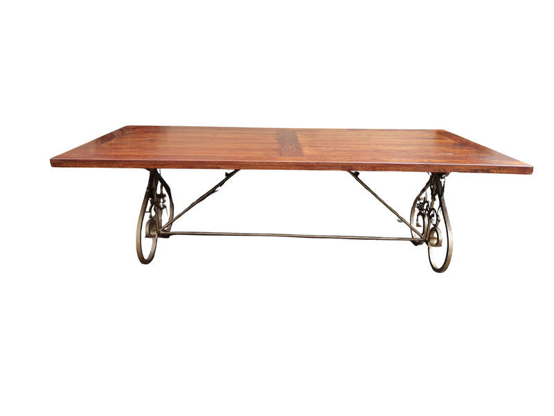 Custom-Made Refectory / Dining / Entrance Table With Wooden Top (10 Seater)
