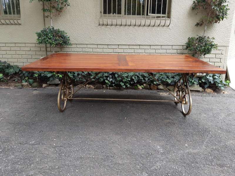 Custom-Made Refectory / Dining / Entrance Table With Wooden Top (10 Seater)