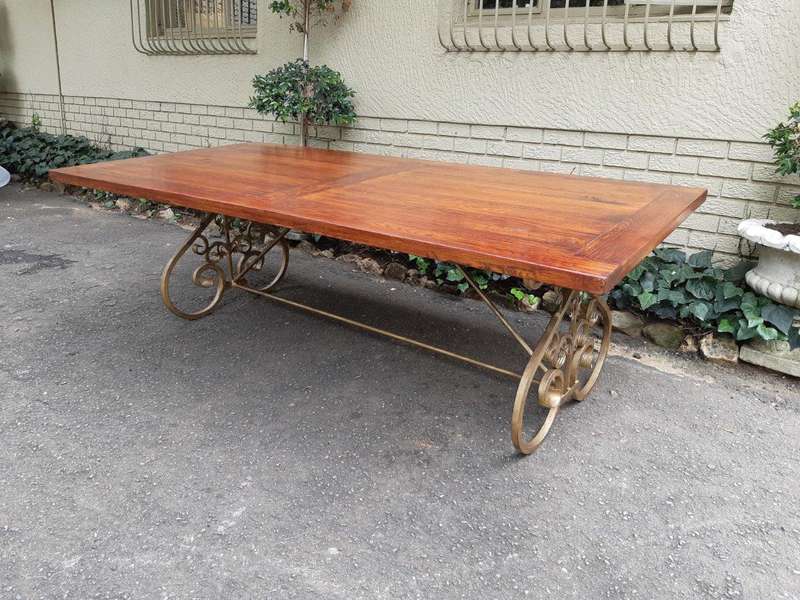 Custom-Made Refectory / Dining / Entrance Table With Wooden Top (10 Seater)