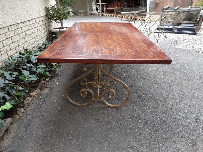 Custom-Made Refectory / Dining / Entrance Table With Wooden Top (10 Seater)