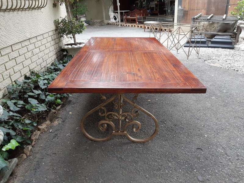 Custom-Made Refectory / Dining / Entrance Table With Wooden Top (10 Seater)