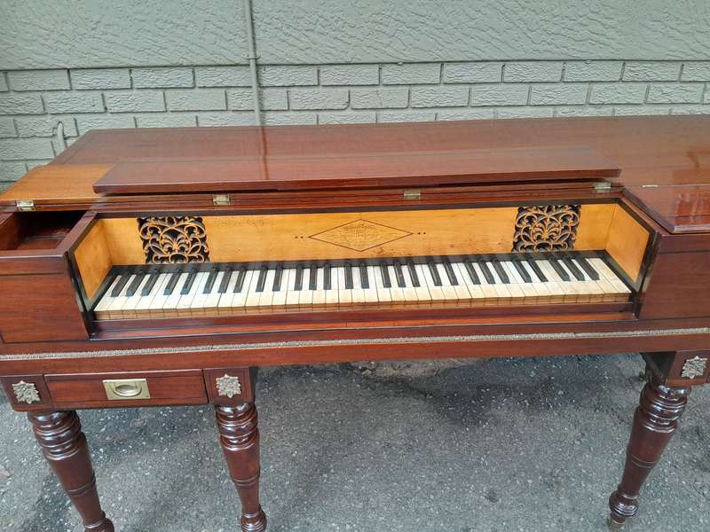 An Early 19th Century Square Grand William Stordart Piano for Use as a Table / Console Table / Dr...