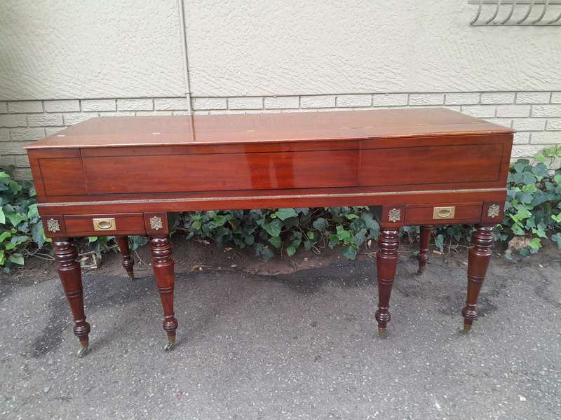 An Early 19th Century Square Grand William Stordart Piano for Use as a Table / Console Table / Dr...