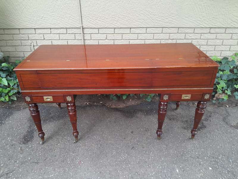 An Early 19th Century Square Grand William Stordart Piano for Use as a Table / Console Table / Dr...