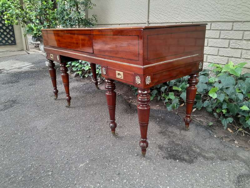 An Early 19th Century Square Grand William Stordart Piano for Use as a Table / Console Table / Dr...
