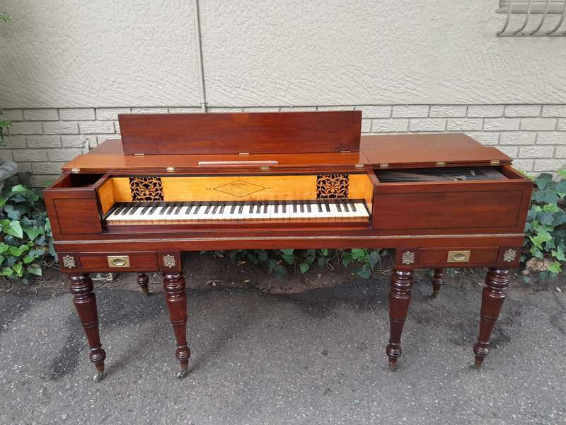An Early 19th Century Square Grand William Stordart Piano for Use as a Table / Console Table / Dr...