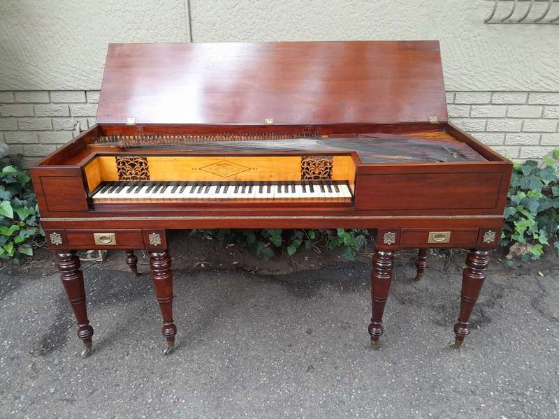 An Early 19th Century Square Grand William Stordart Piano for Use as a Table / Console Table / Dr...