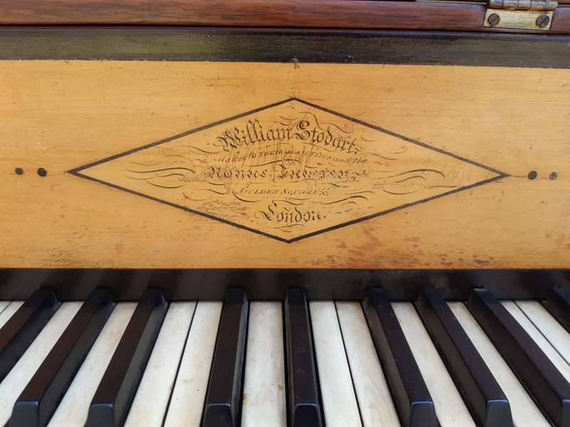 An Early 19th Century Square Grand William Stordart Piano for Use as a Table / Console Table / Dr...