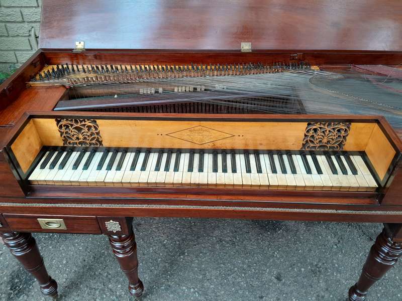 An Early 19th Century Square Grand William Stordart Piano for Use as a Table / Console Table / Dr...