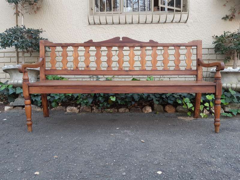 19th Century Africana Oregon Bench (Dr Van Der Watt Collection)
