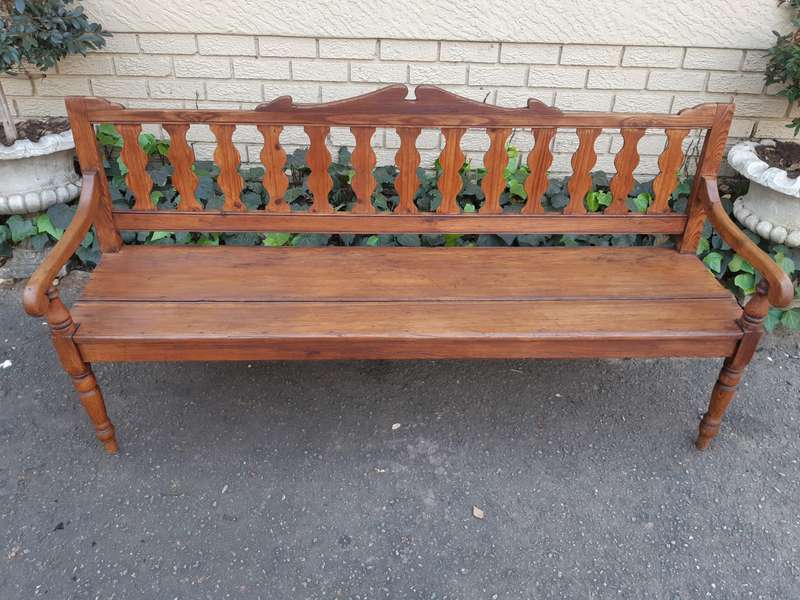 19th Century Africana Oregon Bench (Dr Van Der Watt Collection)