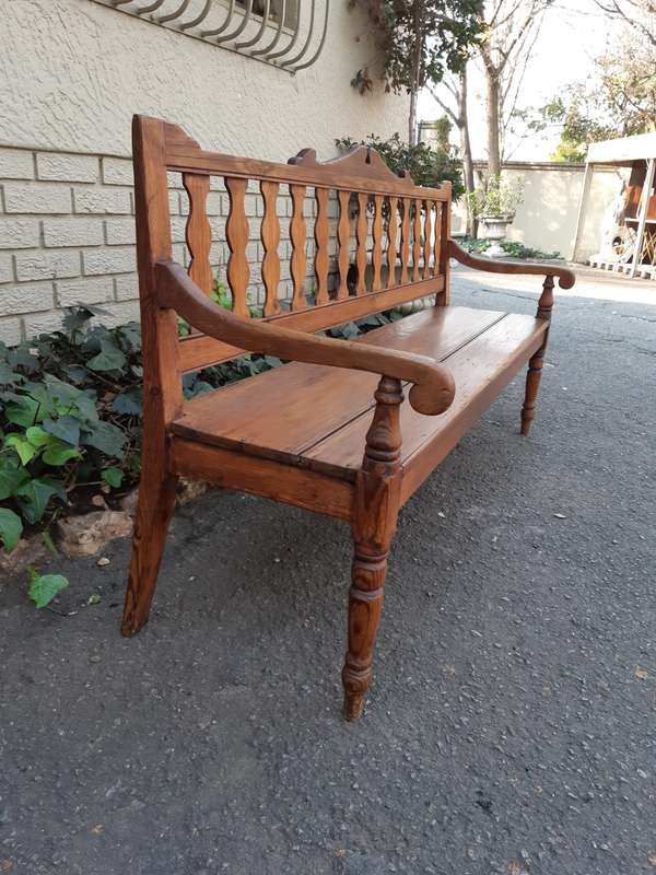 19th Century Africana Oregon Bench (Dr Van Der Watt Collection)