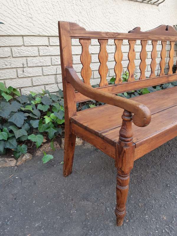 19th Century Africana Oregon Bench (Dr Van Der Watt Collection)