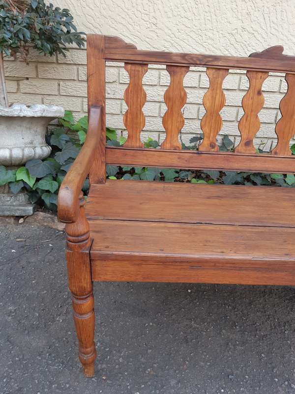 19th Century Africana Oregon Bench (Dr Van Der Watt Collection)