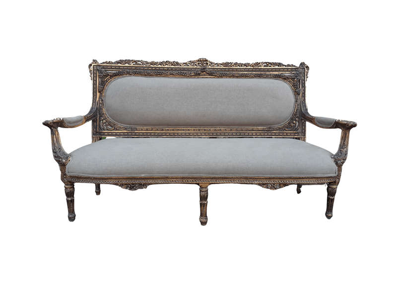 French Style Gilded Settee