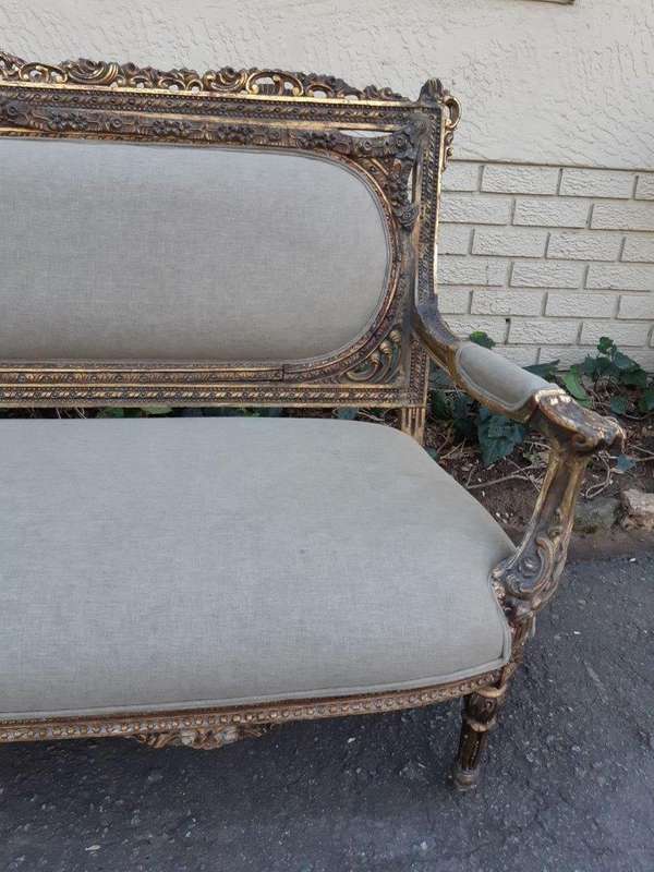 French Style Gilded Settee