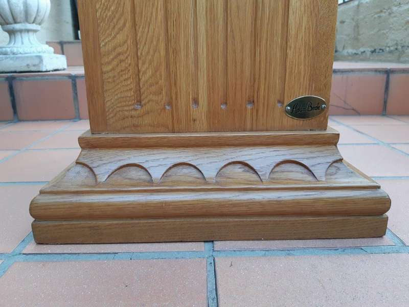 Pair Of Ornately Carved Oak Pedestals