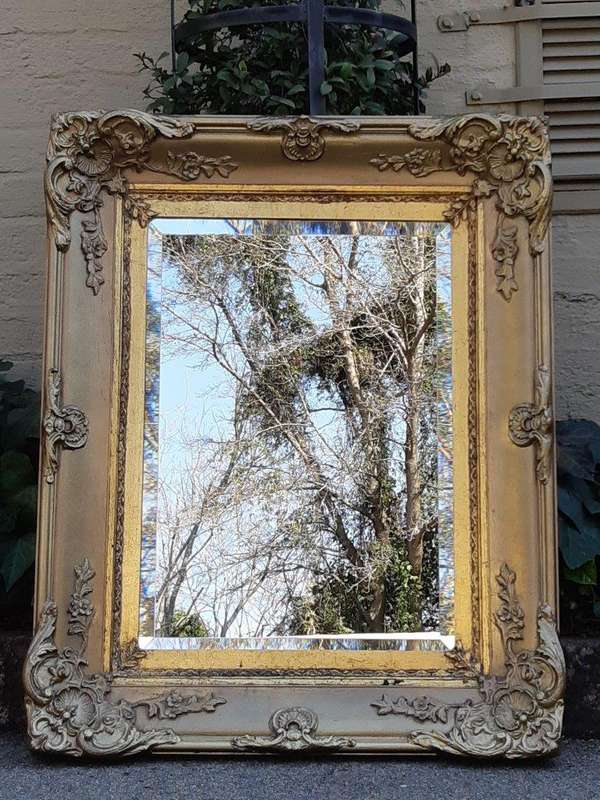 Gilt-painted Bevelled Mirror