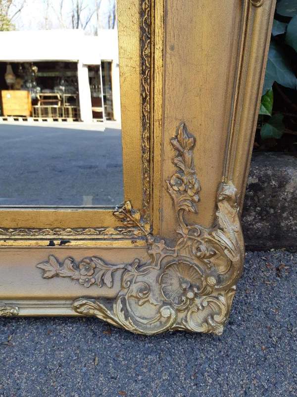 Gilt-painted Bevelled Mirror