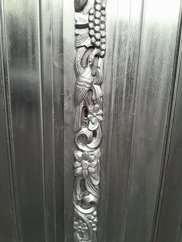 A Mid 20th Century Near Pair of Dutch Oak Kussenkasts On Bun Feet In a Contemporary Ebonised Fini...