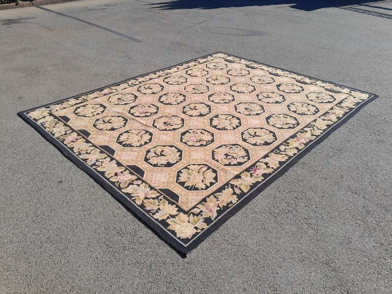 An Aubusson Carpet Hand Knotted