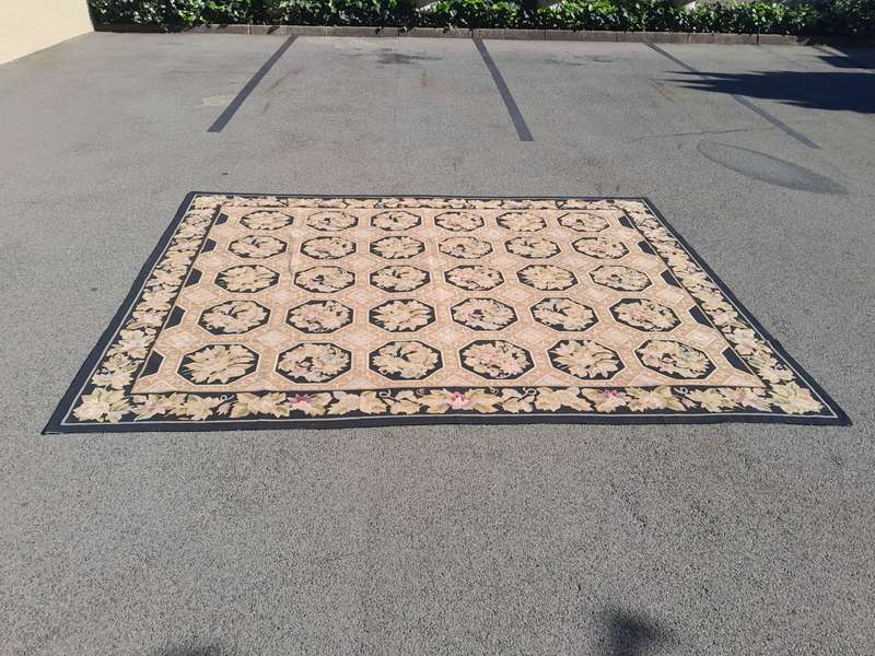 An Aubusson Carpet Hand Knotted