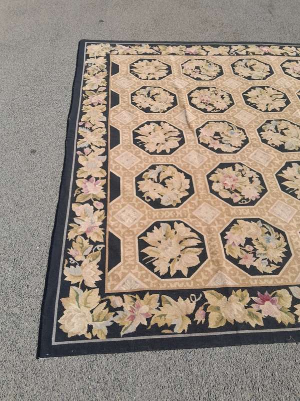 An Aubusson Carpet Hand Knotted